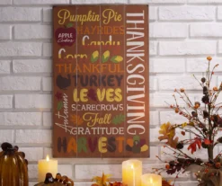 Colorful Thanksgiving Sentiments Hanging Wall Decor -Northlight Sales Store 810547799 7