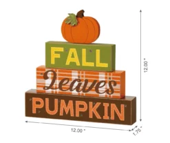 "Fall, Leaves, Pumpkin" Pumpkin & Letter Block LED Tabletop Decor 16 "Fall, Leaves, Pumpkin" Pumpkin & Letter Block LED Tabletop Decor -Northlight Sales Store 810547823 7