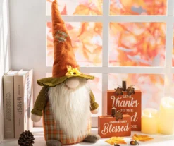 24" Fall Plaid Gnome Standing Decor 10 24" Fall Plaid Gnome Standing Decor -Northlight Sales Store 810547825 A0 2