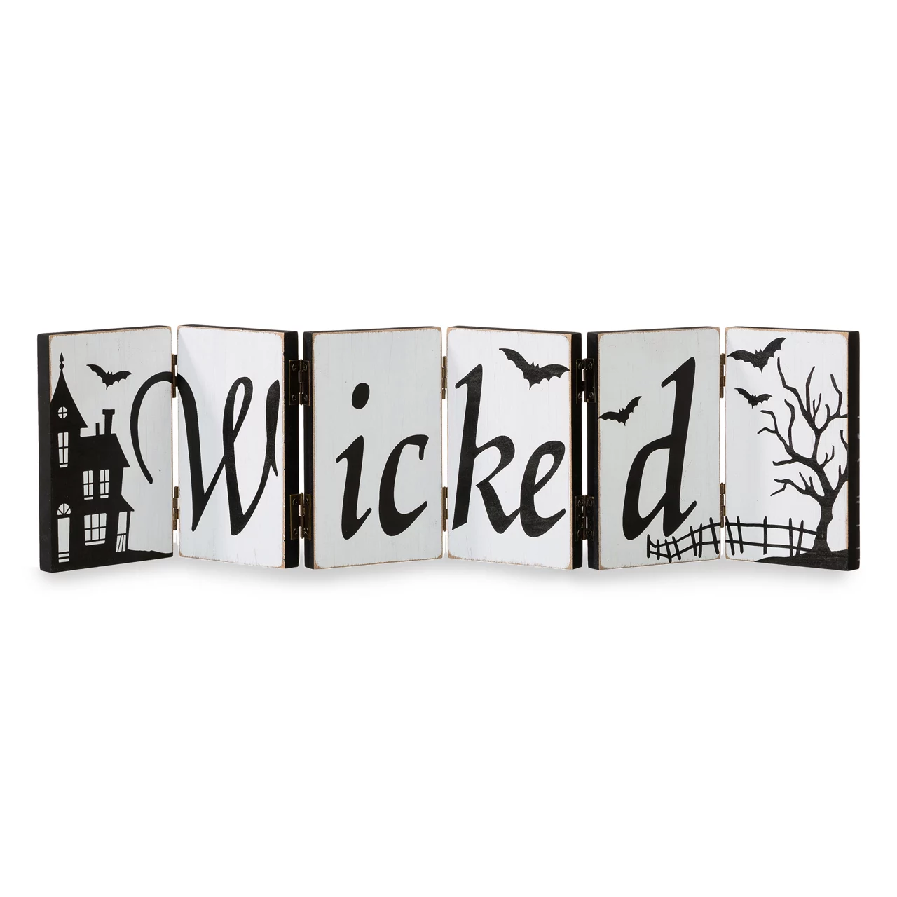 "Spooky" & "Wicked" Dual Sided Hinged Tabletop Decor 4 "Spooky" & "Wicked" Dual Sided Hinged Tabletop Decor - Image 2