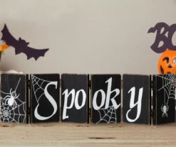 "Spooky" & "Wicked" Dual Sided Hinged Tabletop Decor 20 "Spooky" & "Wicked" Dual Sided Hinged Tabletop Decor -Northlight Sales Store 810547838 9