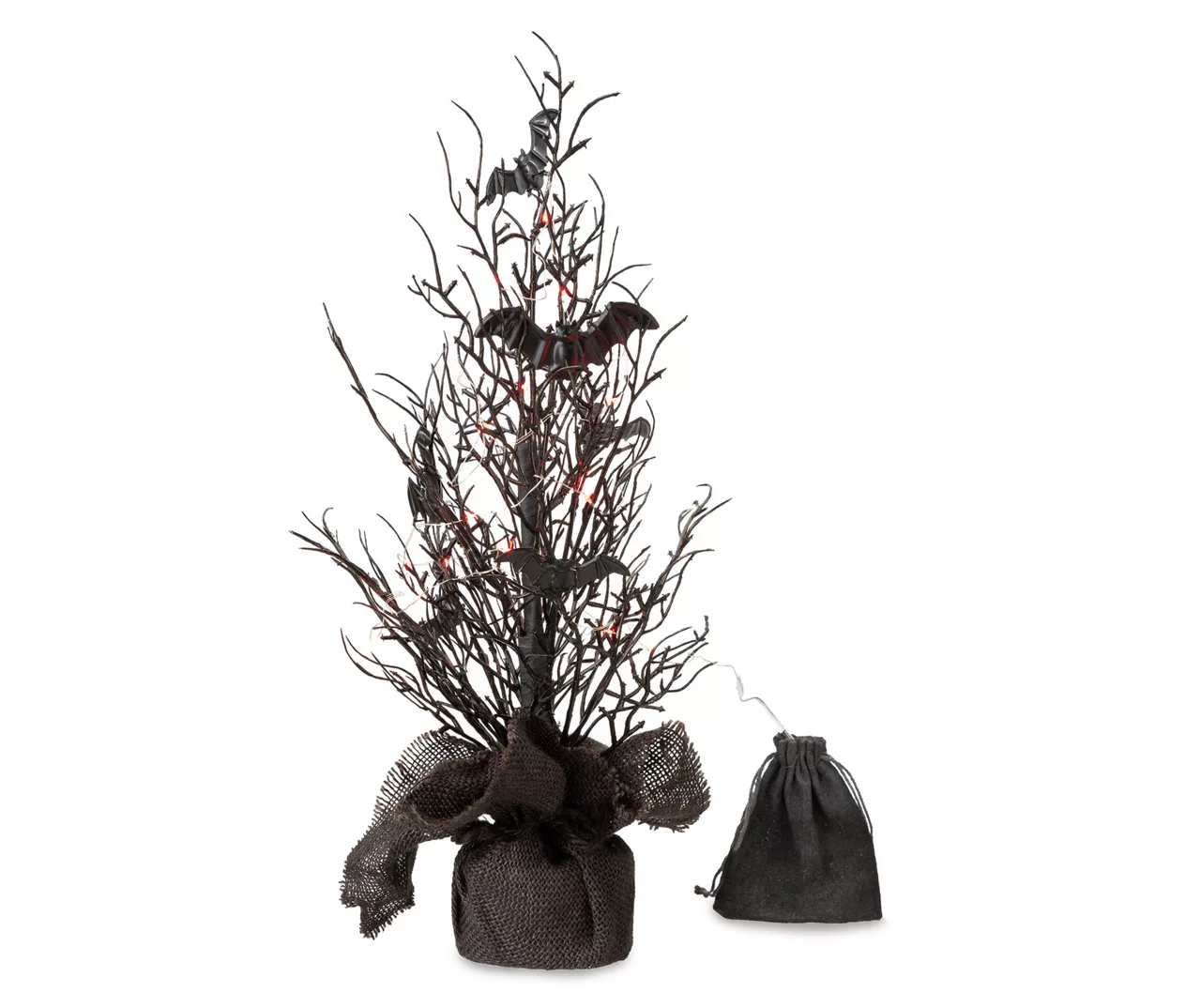 20" LED Bats Mini Halloween Tabletop Tree 3 20" LED Bats Mini Halloween Tabletop Tree