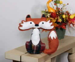 Northlight Plaid Sitting Fox Plush Tabletop Decor -Northlight Sales Store 810548124 2
