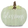 "Blessings" Green Pumpkin Hanging Wall Decor -Northlight Sales Store 810548184