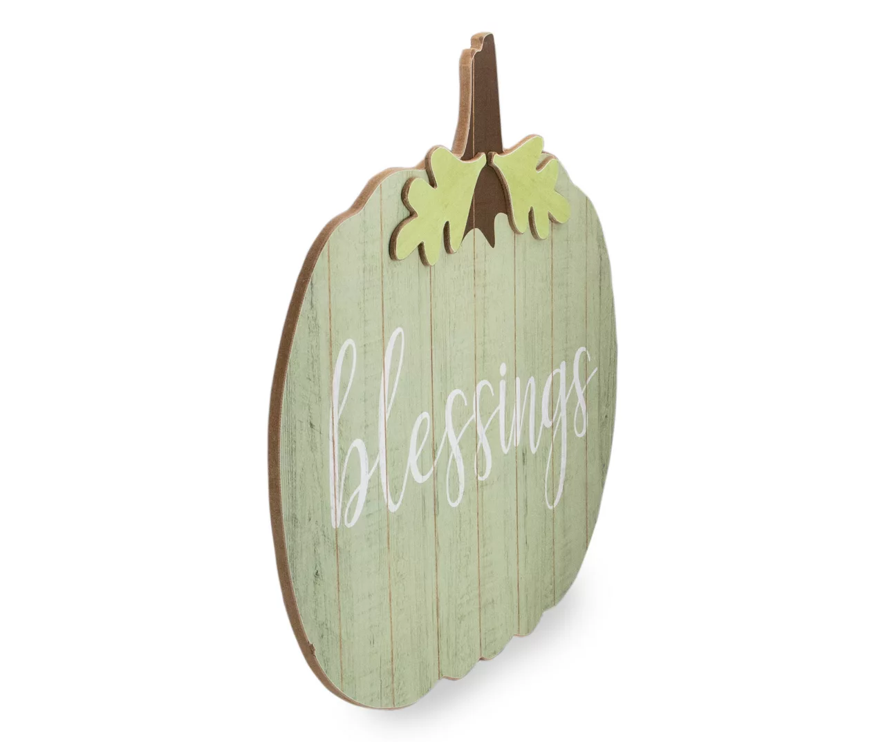 "Blessings" Green Pumpkin Hanging Wall Decor 6 "Blessings" Green Pumpkin Hanging Wall Decor - Image 4