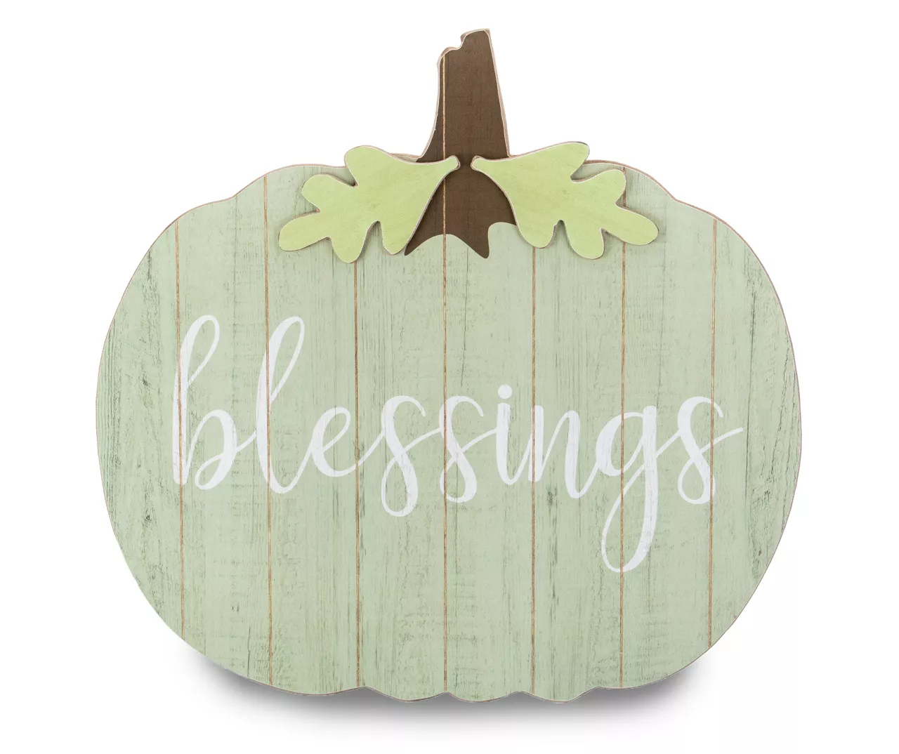 "Blessings" Green Pumpkin Hanging Wall Decor 3 "Blessings" Green Pumpkin Hanging Wall Decor