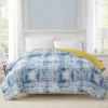 Real Living Blue & White Crosshatch Microfiber Comforter 2 Real Living Blue & White Crosshatch Microfiber Comforter -Northlight Sales Store 810550704