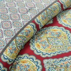 Harley Red & Blue Paisley Arabesque Full/Queen 5-Piece Comforter Set -Northlight Sales Store 810552871 21