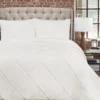 White Diamond Lattice Pom-Pom Comforter Set -Northlight Sales Store 810552879 4