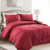 Red Diamond Pintuck Velvet King 3-Piece Comforter Set -Northlight Sales Store 810552880
