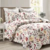 Blooming Garden Gray & Red King 5-Piece Comforter Set -Northlight Sales Store 810552897