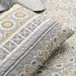 Nesco Damask & Medallion Quilt Set -Northlight Sales Store 810552914 41