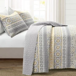Nesco Damask & Medallion Quilt Set -Northlight Sales Store 810552915 11