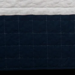 Navy & White Color Block Stripe New Berlin Twin 2-Piece Quilt Set 10 Navy & White Color Block Stripe New Berlin Twin 2-Piece Quilt Set -Northlight Sales Store 810552917 3