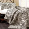 Aubree Black & White Full/Queen 3-Piece Quilt Set -Northlight Sales Store 810552958