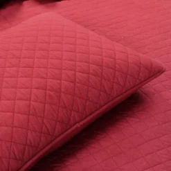 Ava Red Diamond-Quilted Full/Queen 3-Piece Quilt Set -Northlight Sales Store 810552962 41