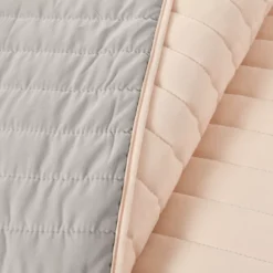 Soft Rose Stripe All-Season Twin XL 2-Piece Coverlet Quilt Set -Northlight Sales Store 810552973 41