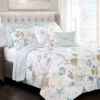 Harbor Life White & Blue King 7-Piece Quilt Set -Northlight Sales Store 810552982
