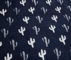 Navy & White Llama Pattern Block Full/Queen 5-Piece Quilt Set -Northlight Sales Store 810552997 31