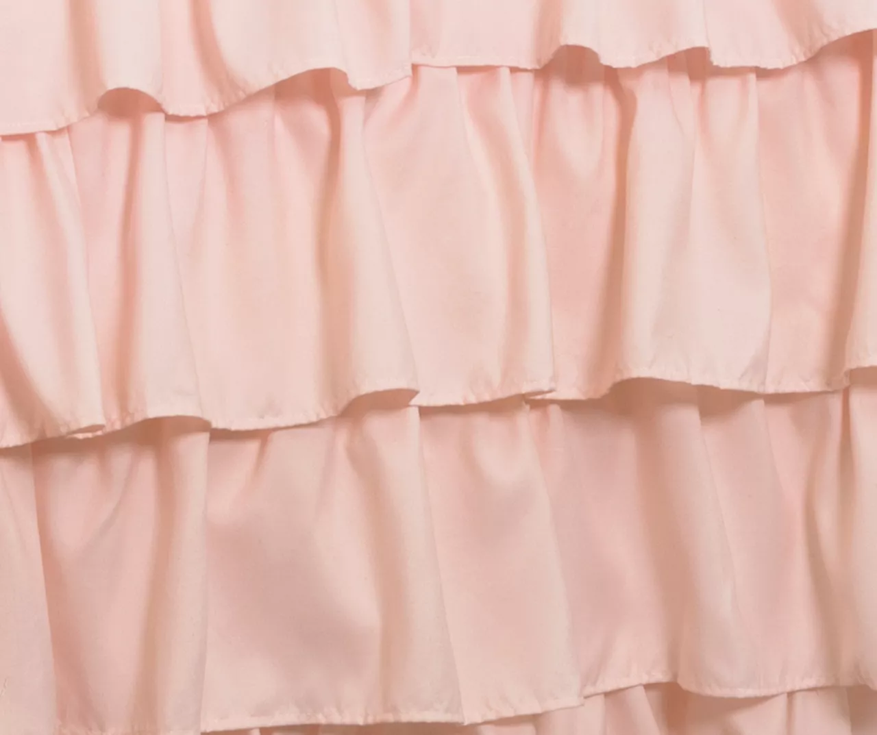 White & Pink Flutter Butterfly Ruffle Full/Queen 3-Piece Quilt Set 5 White & Pink Flutter Butterfly Ruffle Full/Queen 3-Piece Quilt Set - Image 3