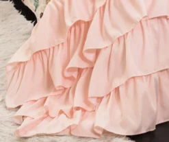 White & Pink Flutter Butterfly Ruffle Full/Queen 3-Piece Quilt Set 12 White & Pink Flutter Butterfly Ruffle Full/Queen 3-Piece Quilt Set -Northlight Sales Store 810553003 4