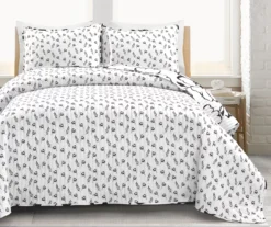 Scandinavian Floral Quilt Set -Northlight Sales Store 810553021 2