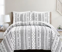 Hygge Geometric Stripe Quilt Set -Northlight Sales Store 810553037