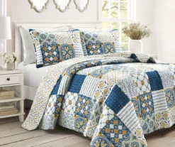 Monique Pattern Patchwork Quilt Set -Northlight Sales Store 810553238