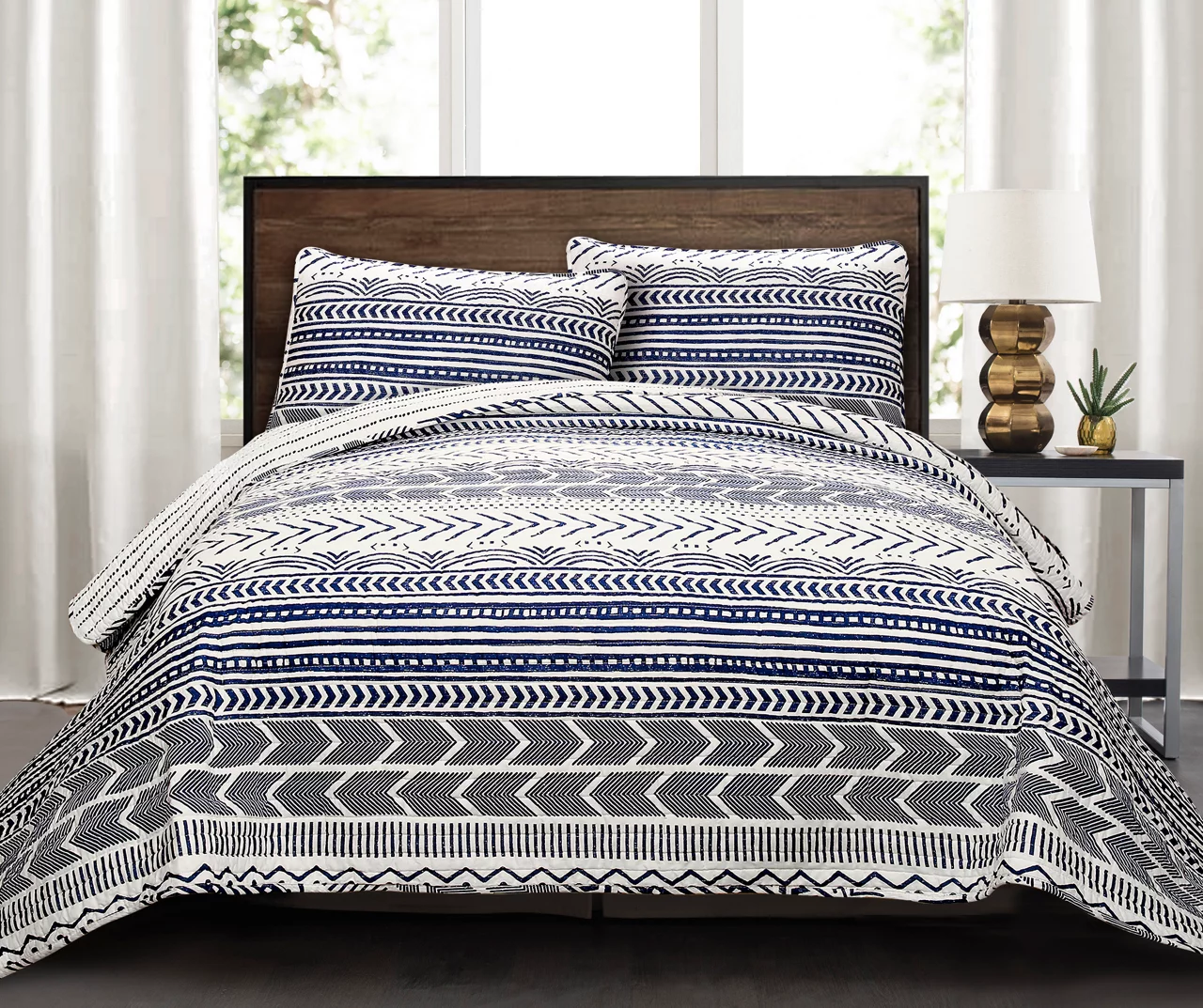 Hygge Geometric Reversible 3-Piece Quilt Set 21 Hygge Geometric Reversible 3-Piece Quilt Set - Image 19