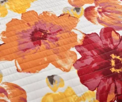 Leah Floral Reversible 3-Piece Quilt Set 24 Leah Floral Reversible 3-Piece Quilt Set -Northlight Sales Store 810553248 3