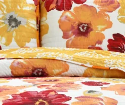 Leah Floral Reversible 3-Piece Quilt Set 25 Leah Floral Reversible 3-Piece Quilt Set -Northlight Sales Store 810553248 4