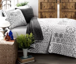 Monique Pattern Patchwork Quilt Set -Northlight Sales Store 810553261