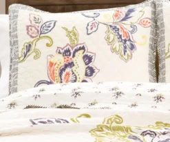 Aster Coral & Navy Floral King 3-Piece Quilt Set -Northlight Sales Store 810553308 11