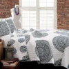 Shaila White & Blue Medallion King 3-Piece Quilt Set -Northlight Sales Store 810553309