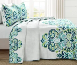 Clara Floral Reversible 3-Piece Quilt Set 33 Clara Floral Reversible 3-Piece Quilt Set -Northlight Sales Store 810553331 11