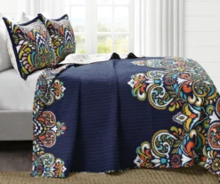 Clara Floral Reversible 3-Piece Quilt Set 40 Clara Floral Reversible 3-Piece Quilt Set -Northlight Sales Store 810553332 21