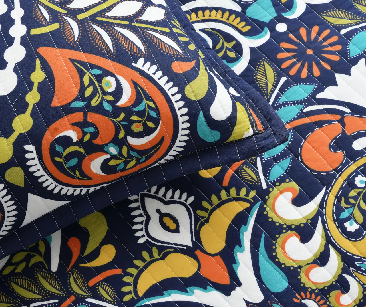 Clara Floral Reversible 3-Piece Quilt Set 20 Clara Floral Reversible 3-Piece Quilt Set - Image 18