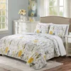 Adalia Floral Reversible 3-Piece Quilt Set 1 Adalia Floral Reversible 3-Piece Quilt Set -Northlight Sales Store 810553342 1