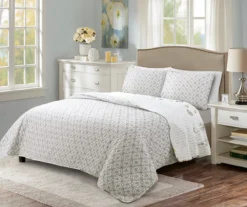 Adalia Floral Reversible 3-Piece Quilt Set -Northlight Sales Store 810553342 2