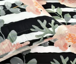 Amara Rose Stripe Reversible 5-Piece Quilt Set 25 Amara Rose Stripe Reversible 5-Piece Quilt Set -Northlight Sales Store 810553344 31