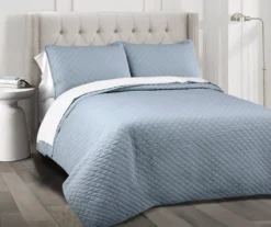 Ava Diamond-Quilted 3-Piece Quilt Set -Northlight Sales Store 810553350 1