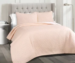 Ava Diamond-Quilted 3-Piece Quilt Set -Northlight Sales Store 810553351 1