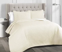 Ava Diamond-Quilted 3-Piece Quilt Set -Northlight Sales Store 810553354 1