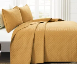 Ava Diamond-Quilted 3-Piece Quilt Set -Northlight Sales Store 810553356 1