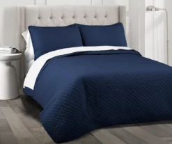 Ava Diamond-Quilted 3-Piece Quilt Set -Northlight Sales Store 810553357 1