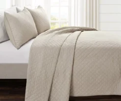 Ava Diamond-Quilted 3-Piece Quilt Set -Northlight Sales Store 810553358 1