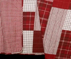 Greenville Plaid Patchwork Reversible 3-Piece Quilt Set -Northlight Sales Store 810553375 3