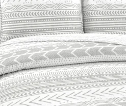 Hygge Gray & White Geometric Reversible King 3-Piece Quilt Set 13 Hygge Gray & White Geometric Reversible King 3-Piece Quilt Set -Northlight Sales Store 810553390 21