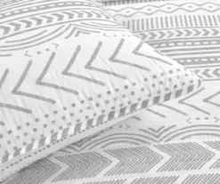 Hygge Gray & White Geometric Reversible King 3-Piece Quilt Set 10 Hygge Gray & White Geometric Reversible King 3-Piece Quilt Set -Northlight Sales Store 810553390 3