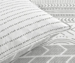 Hygge Gray & White Geometric Reversible King 3-Piece Quilt Set 11 Hygge Gray & White Geometric Reversible King 3-Piece Quilt Set -Northlight Sales Store 810553390 4